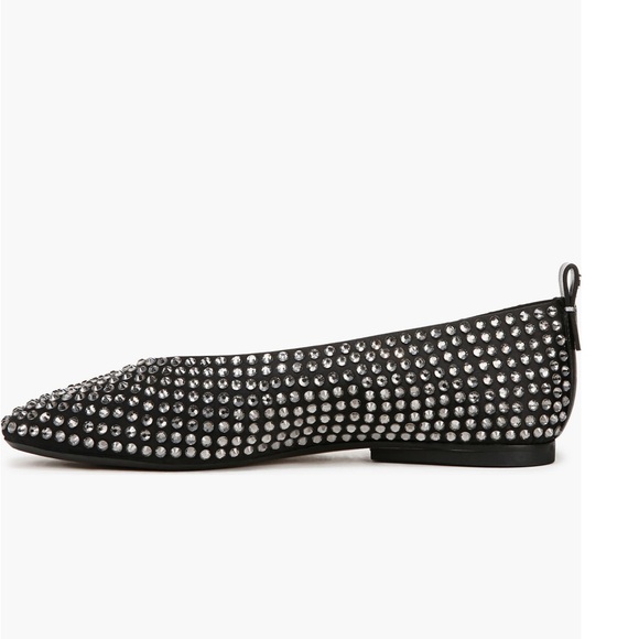 Naturalizer Black and Silver Studded Flats - Picture 2 of 8